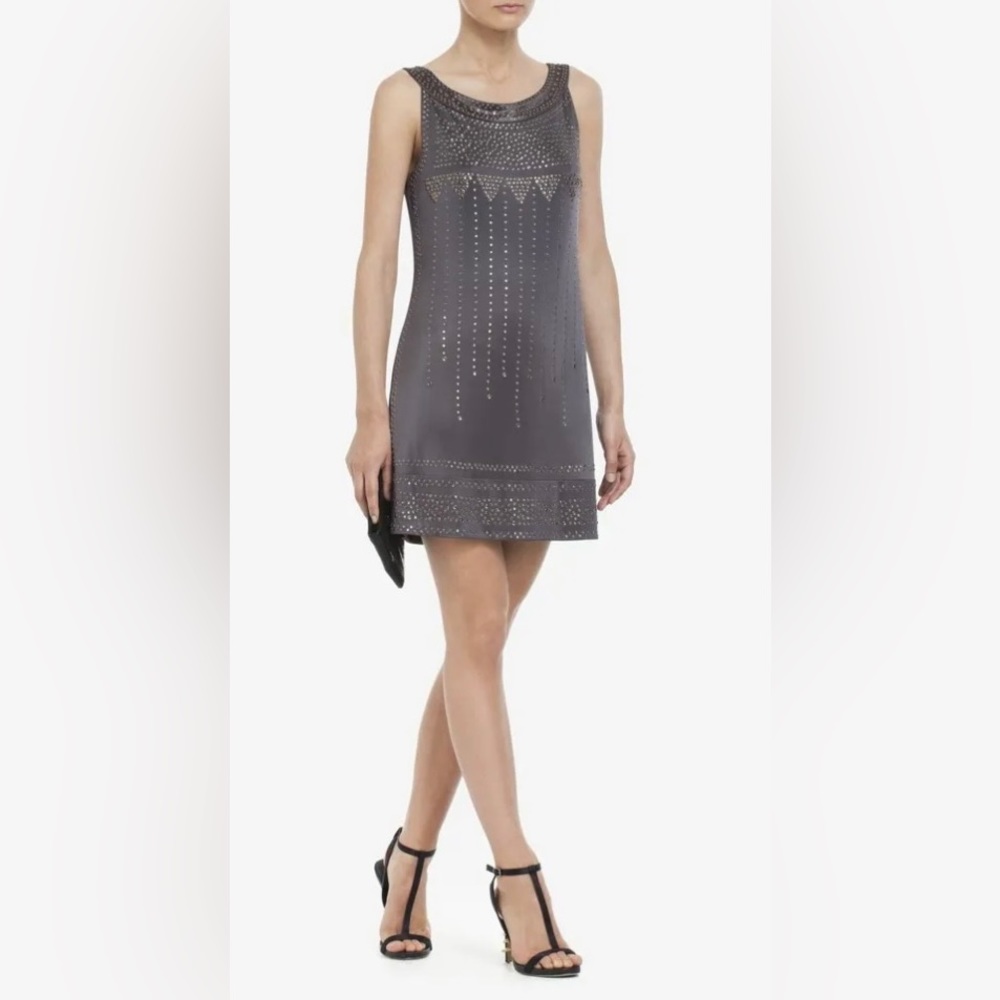 NWT Sleeveless BCBGMaxAzria Agate Lyris Beaded Cocktail Dress